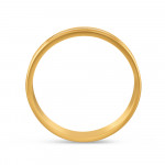 22ct Gold Band Ring mit Rhodium Finish | Größe V