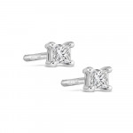 حلق ألماس ذهب عيار 18 قيراط