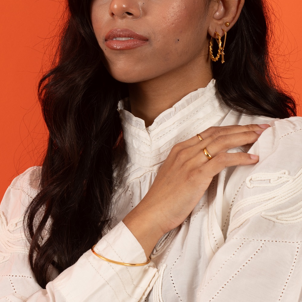 22 Karat Gold Einzelarmreif | Tägliches Tragen | 2.6