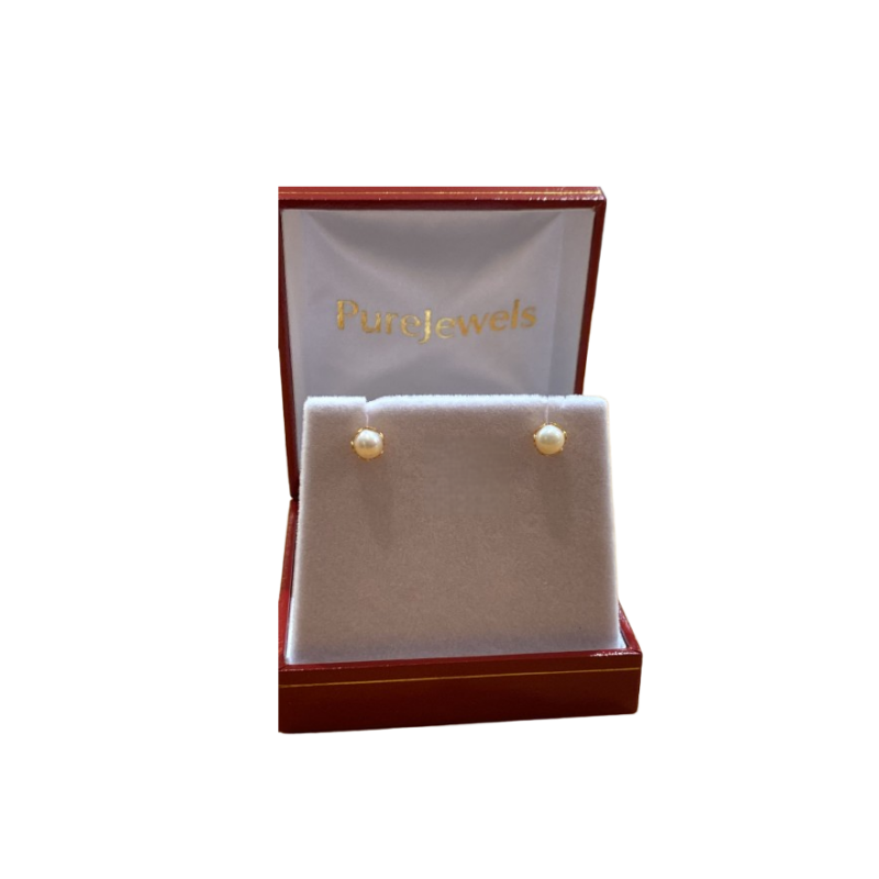 22 Karat Gold Perlenohrring