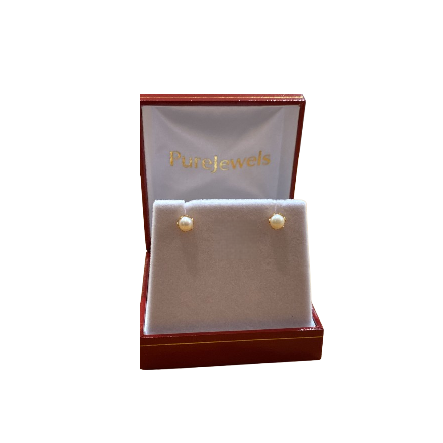 22 Ayar Altın İnci Küpe 22 Ayar Altın İnci Küpe