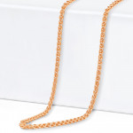 ذهب وردي عيار 18 قيراط | سلسلة سبيجا | 16 بوصة ذهب وردي عيار 18 قيراط | سلسلة سبيجا | 16 بوصة