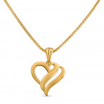 قلادة على شكل قلب من الذهب عيار 22 قيراط | للجنسين قلادة على شكل قلب من الذهب عيار 22 قيراط | للجنسين