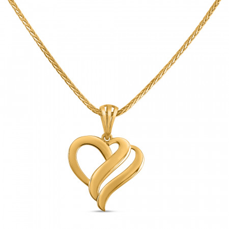 22ct Gold Heart Shaped Pendant | Unisex 22ct Gold Heart Shaped Pendant | Unisex