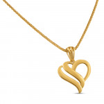 قلادة على شكل قلب من الذهب عيار 22 قيراط | للجنسين قلادة على شكل قلب من الذهب عيار 22 قيراط | للجنسين