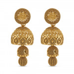 أقراط من الذهب عيار 22 قيراط بلمسة نهائية وردية أقراط من الذهب عيار 22 قيراط بلمسة نهائية وردية