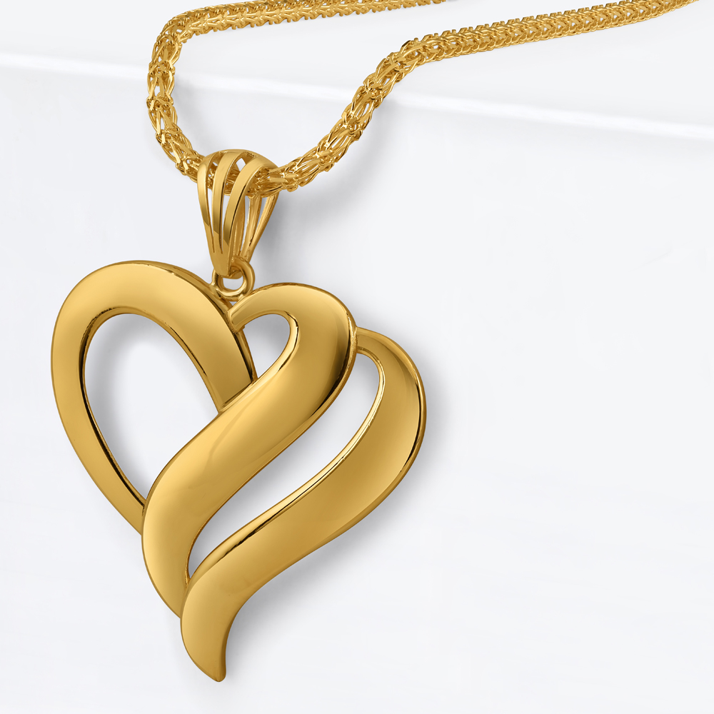 22ct Gold Fancy Herz-Anhänger für Frauen