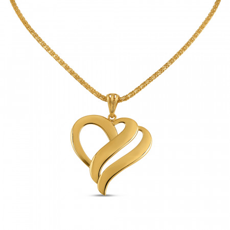 22ct Gold Fancy Heart Pendant for Women