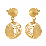 22ct Gold Runde Tropfenohrringe