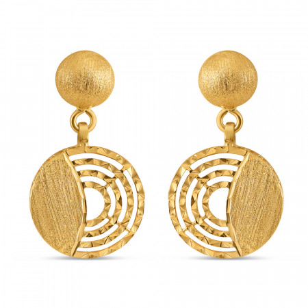 22ct Gold Round Drop Earrings 22ct Gold Round Drop Earrings