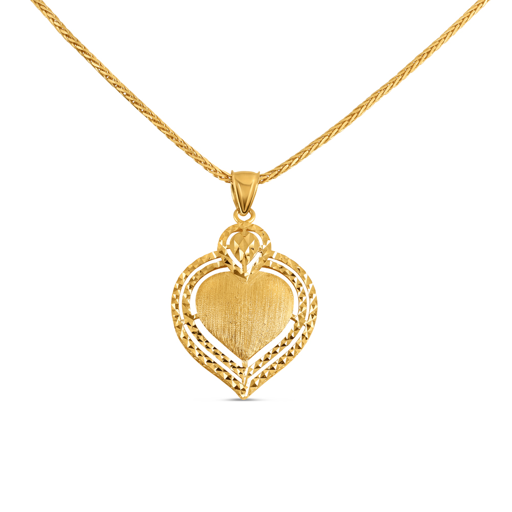 Real Gold Heart Pendant Real Gold Heart Pendant