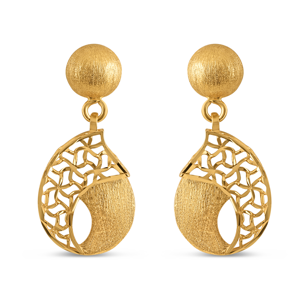 أقراط متدلية من الذهب عيار 22 قيراط يومياً أقراط متدلية من الذهب عيار 22 قيراط يومياً