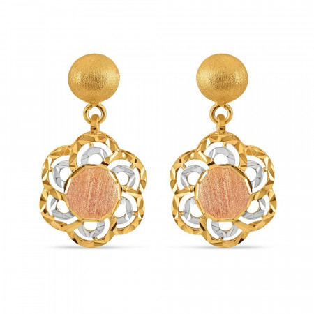 Earrings in 22ct Gold | Rose Gold Finish Earrings in 22ct Gold | Rose Gold Finish