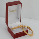 كادا مزخرف من الذهب الحقيقي عيار 22 قيراط | مجموعة جالي | 2.4 كادا مزخرف من الذهب الحقيقي عيار 22 قيراط | مجموعة جالي | 2.4