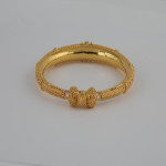 Gold Bridal Kada | Jali Kollektion | Größe 2.5