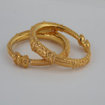 Gold Bridal Kada | Jali Kollektion | Größe 2.5