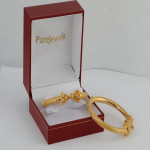 22kt Gold Armreif Kada | Jali Kollektion | Größe 2.6 22kt Gold Armreif Kada | Jali Kollektion | Größe 2.6