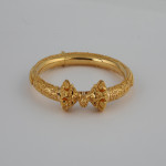 22kt Gold Armreif Kada | Jali Kollektion | Größe 2.6 22kt Gold Armreif Kada | Jali Kollektion | Größe 2.6