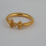 22kt Gold Armreif Kada | Jali Kollektion | Größe 2.6 22kt Gold Armreif Kada | Jali Kollektion | Größe 2.6
