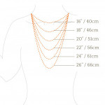 22ct Gold | Schlangenkette mit Spiga Link | 20 Zoll