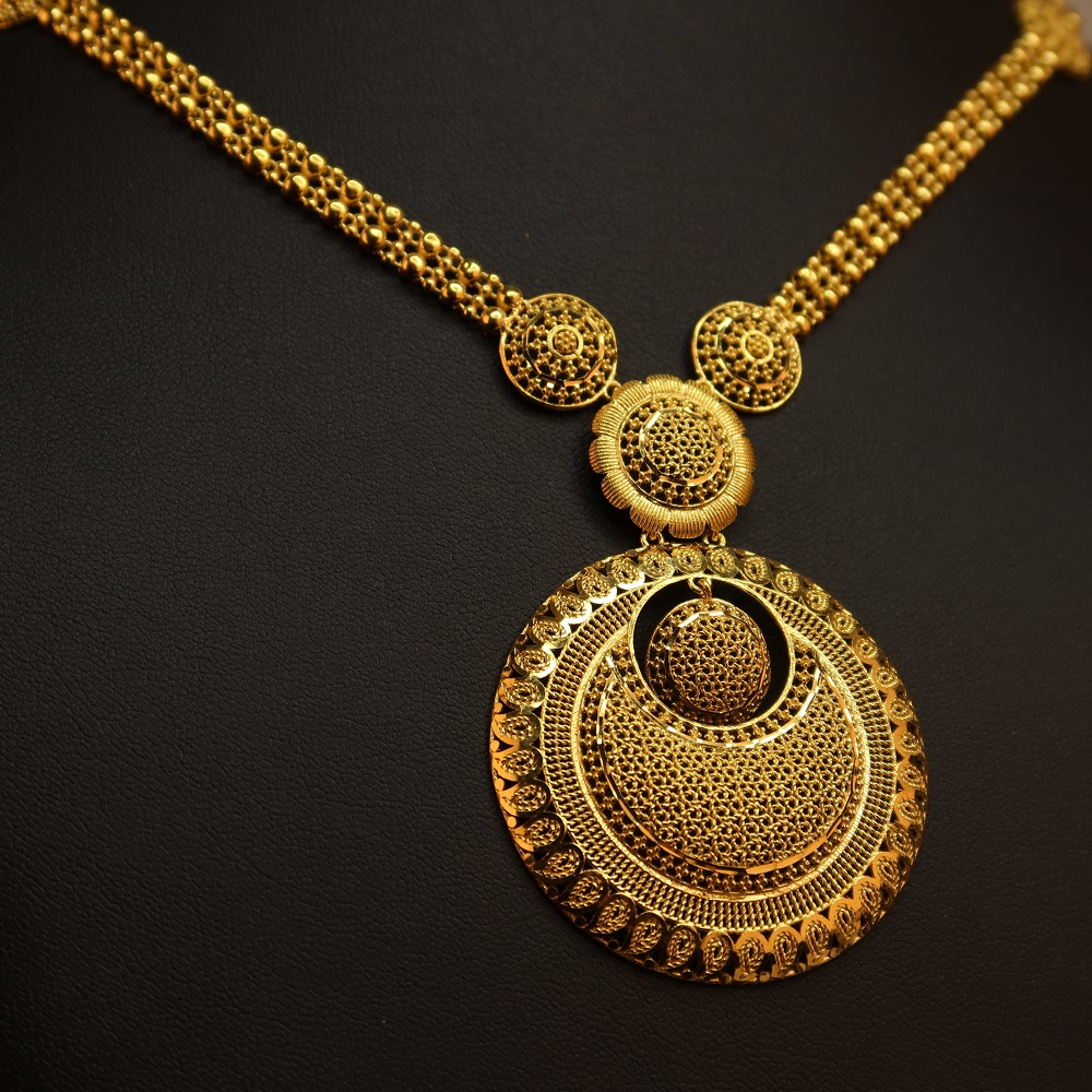 22ct Gold Braut Jali Halskette