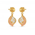 أقراط يوميًا من الذهب الوردي عيار 22 قيراطًا للنساء أقراط يوميًا من الذهب الوردي عيار 22 قيراطًا للنساء