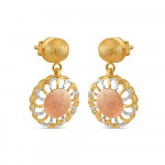 22ct Gold Fancy Drop Earrings | Rose Gold Finish 22ct Gold Fancy Drop Earrings | Rose Gold Finish