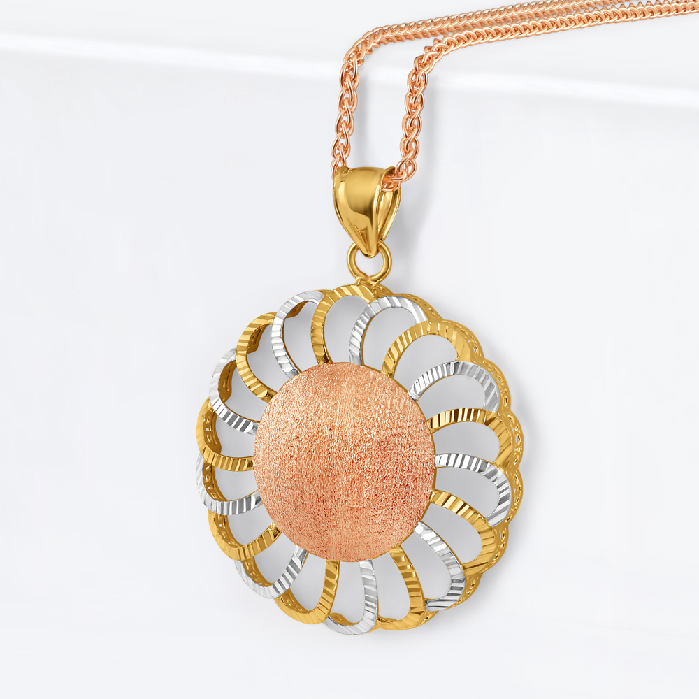 22 Ayar Altın Yuvarlak Fantezi Kolye | Rodyum Kaplama 22 Ayar Altın Yuvarlak Fantezi Kolye | Rodyum Kaplama