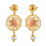 22 Karat Roségold Partywear Ohrringe