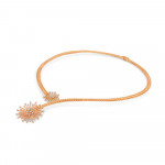 Bayanlar İçin 22ct Parti Giyim Gül Altın Kolye | Anusha Koleksiyonu