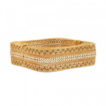 22ct Gold Fancy Ladies Kada | Anusha Collection 22ct Gold Fancy Ladies Kada | Anusha Collection