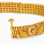 22ct Gold Party Wear Bangle | Rosette Collection | Size 2.4