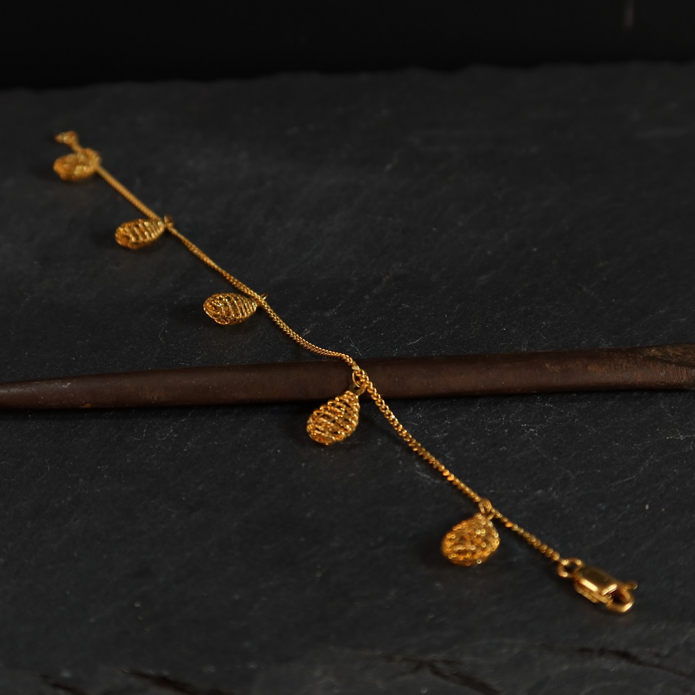 22karätiges Goldarmband für Damen | 7 Zentimeter