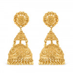 أقراط جومخة ذهب عيار 22 قيراط | مجموعة جالي فيليجري أقراط جومخة ذهب عيار 22 قيراط | مجموعة جالي فيليجري