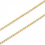 سلسلة خرز ذهبية عيار 22 قيراط من الذهب مقاس 18 بوصة | 1.8 ملم سلسلة خرز ذهبية عيار 22 قيراط من الذهب مقاس 18 بوصة | 1.8 ملم