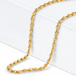 سلسلة نسائية من الذهب عيار 22 قيراط | 18 بوصة | 2.5 ملم | مجموعة جلو سلسلة نسائية من الذهب عيار 22 قيراط | 18 بوصة | 2.5 ملم | مجموعة جلو