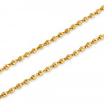 سلسلة نسائية من الذهب عيار 22 قيراط | 18 بوصة | 2.5 ملم | مجموعة جلو سلسلة نسائية من الذهب عيار 22 قيراط | 18 بوصة | 2.5 ملم | مجموعة جلو