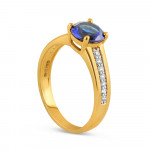 Kadınlar için 22 Ayar Altın Mavi CZ Yüzük | O Beden Kadınlar için 22 Ayar Altın Mavi CZ Yüzük | O Beden