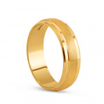 خاتم الزواج من الذهب عيار 22 قيراط | مقاس P