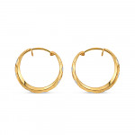 22 Ayar Altın Yuvarlak Bayan Halka Küpe | Rodyum Kaplama 22 Ayar Altın Yuvarlak Bayan Halka Küpe | Rodyum Kaplama