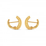 Bayanlar İçin 22 Ayar Altın Yuvarlak Halka Küpe Bayanlar İçin 22 Ayar Altın Yuvarlak Halka Küpe