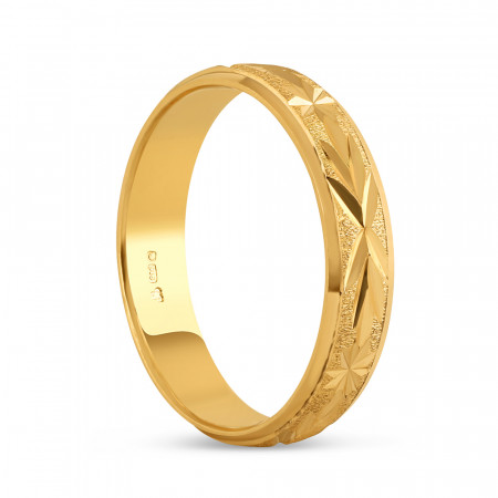 22ct Gold DC Band For Ladies | Size K 22ct Gold DC Band For Ladies | Size K