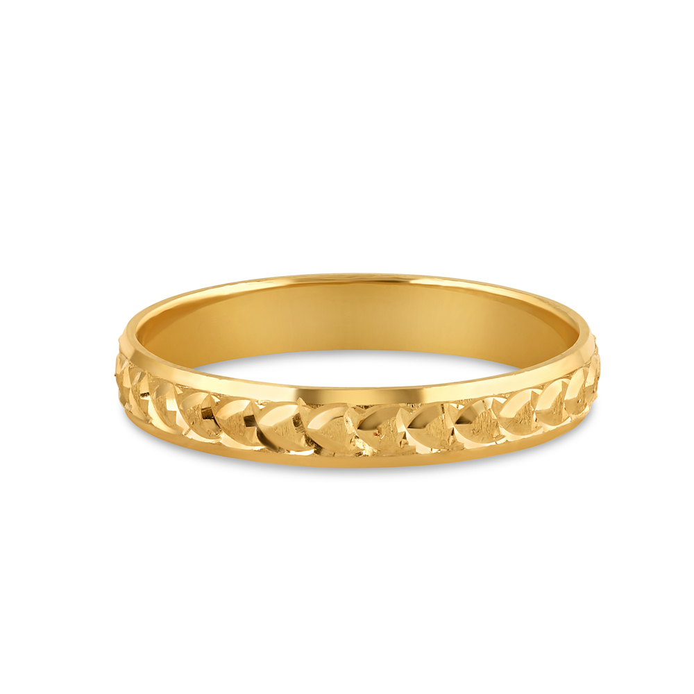 خاتم زواج من الذهب عيار 22 قيراط للسيدات | مقاس M خاتم زواج من الذهب عيار 22 قيراط للسيدات | مقاس M