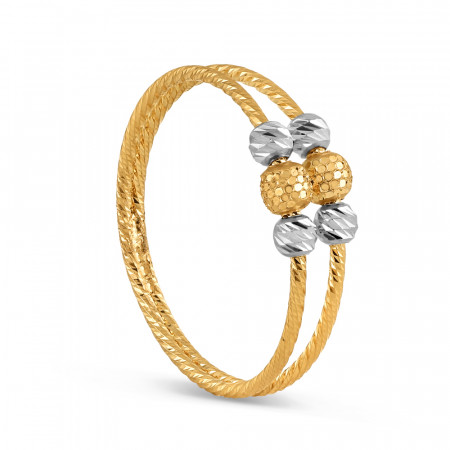 22ct Gold Fancy Ring | Size N | Rhodium Finish