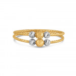 22 Ayar Altın Fantezi Yüzük | N Beden | Rodyum Kaplama