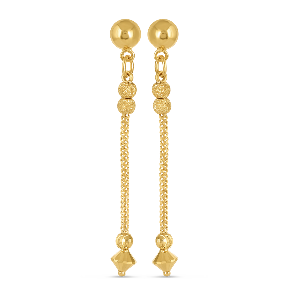 22 Ayar Altın Pretty Damla Küpe | 1,5 İnç 22 Ayar Altın Pretty Damla Küpe | 1,5 İnç