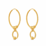 22 Ayar Altın Fantezi Halka Küpe 22 Ayar Altın Fantezi Halka Küpe