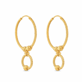 22ct Gold Fancy Hoop Earrings 22ct Gold Fancy Hoop Earrings