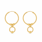 22 Ayar Altın Fantezi Halka Küpe 22 Ayar Altın Fantezi Halka Küpe