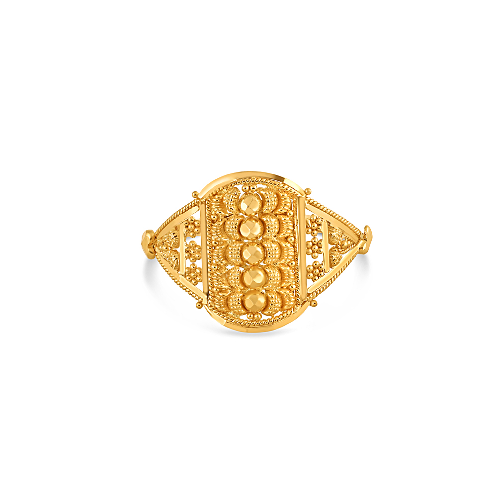 22ct Gold Ring für Damen | Größe P | Jali Filigree Kollektion